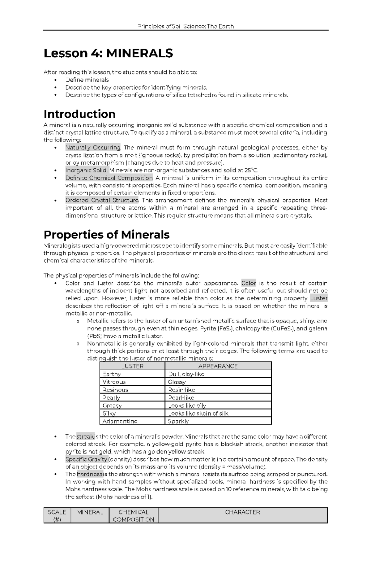 Soils 101 chapter 2 lesson 4 - Civil Engineering - • • • • • • • o o ...