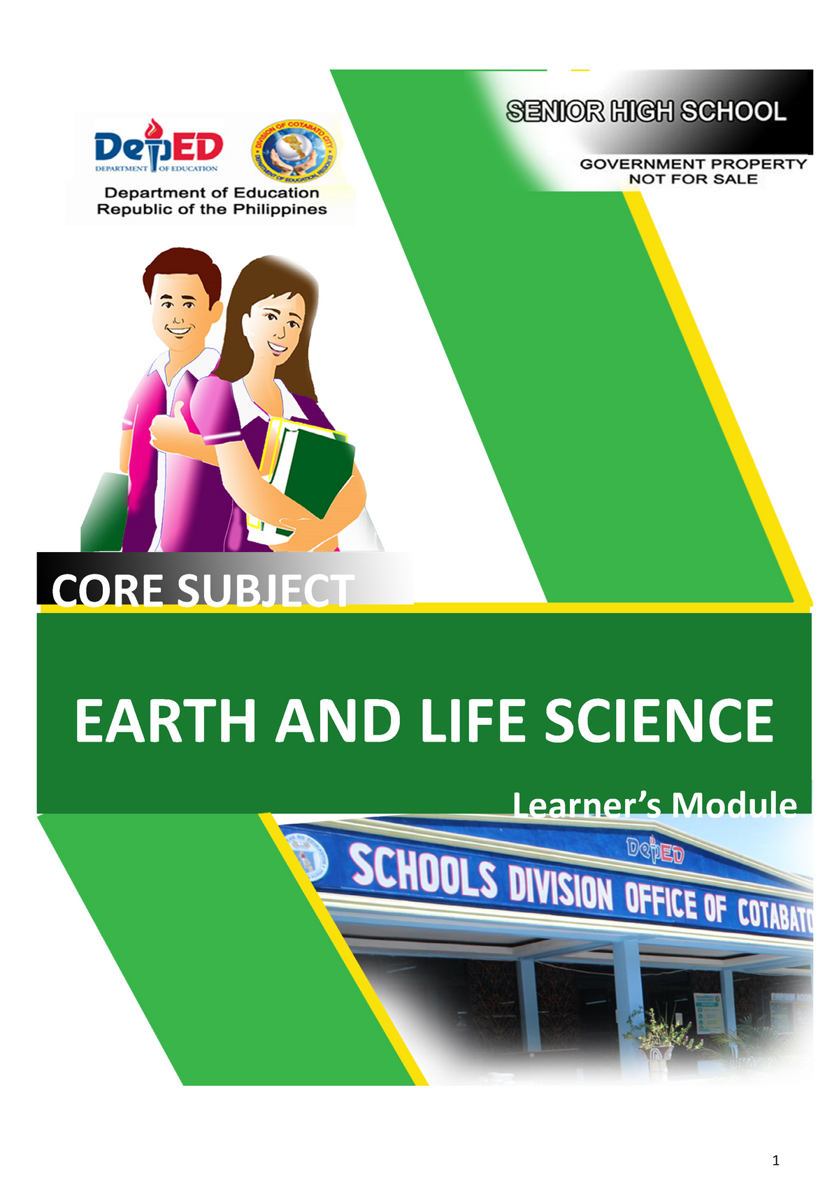 Earth And Life Science Lecture Notes 1 10 LESSON 1 UNIQUENESS OF 