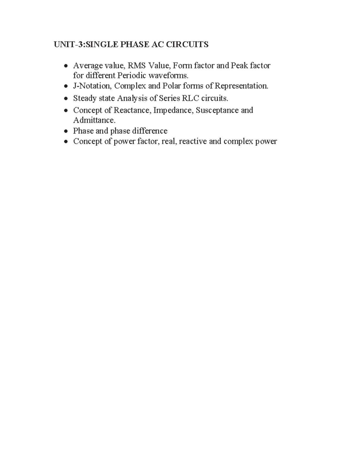 Electrical circuits lecture p6 - UNIT-3:SINGLE PHASE AC CIRCUITS x ...
