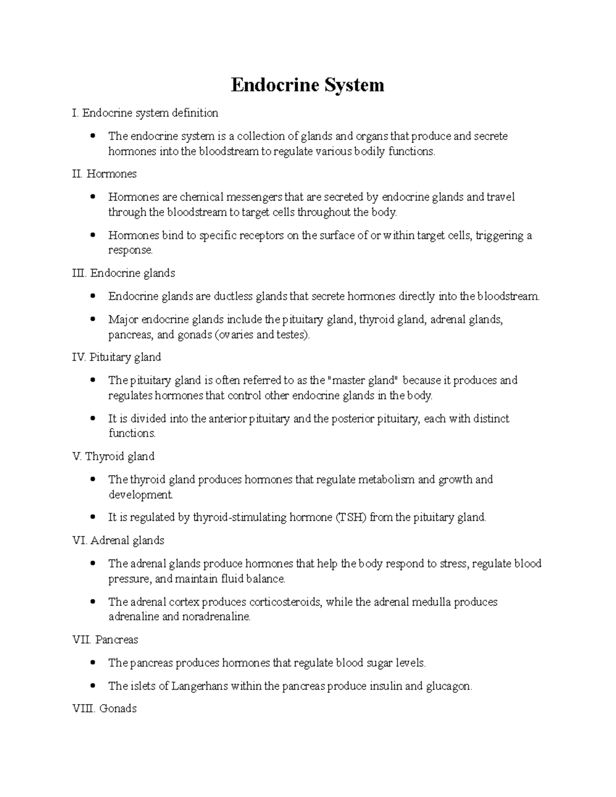 Endocrine System Endocrine system definition The endocrine system is