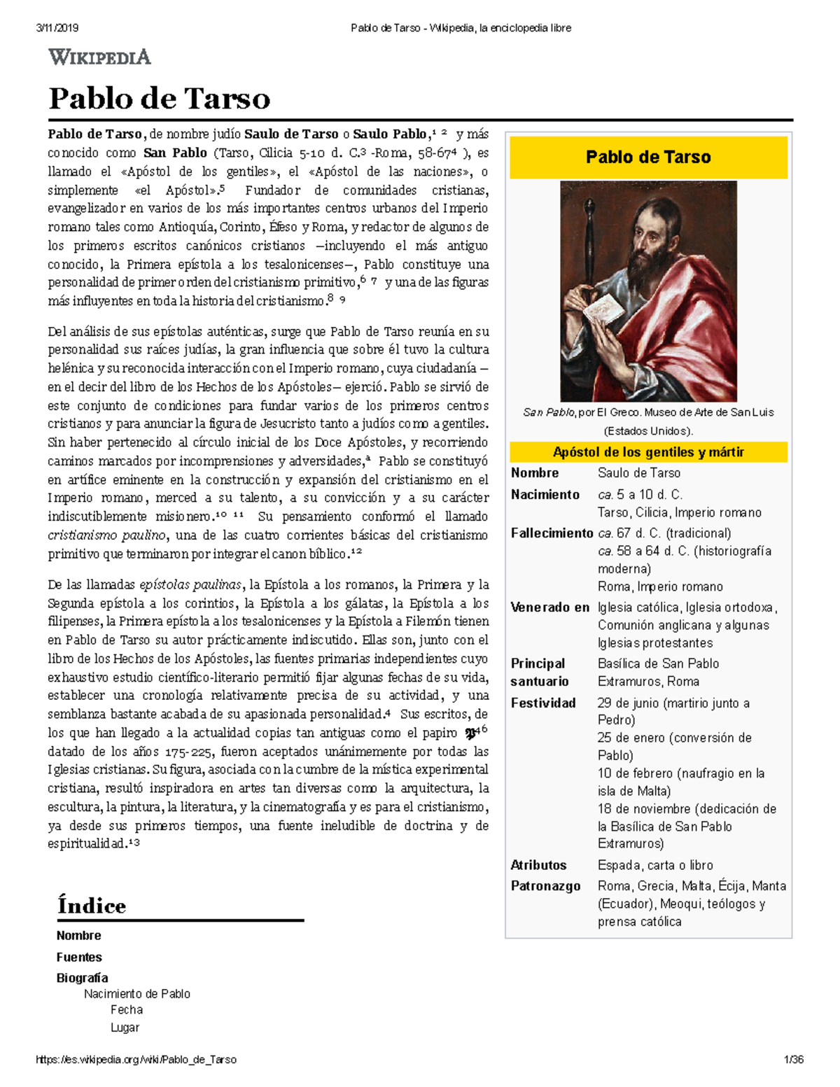 Pablo de Tarso Biografia Pablo - Thumb 1200 1553 