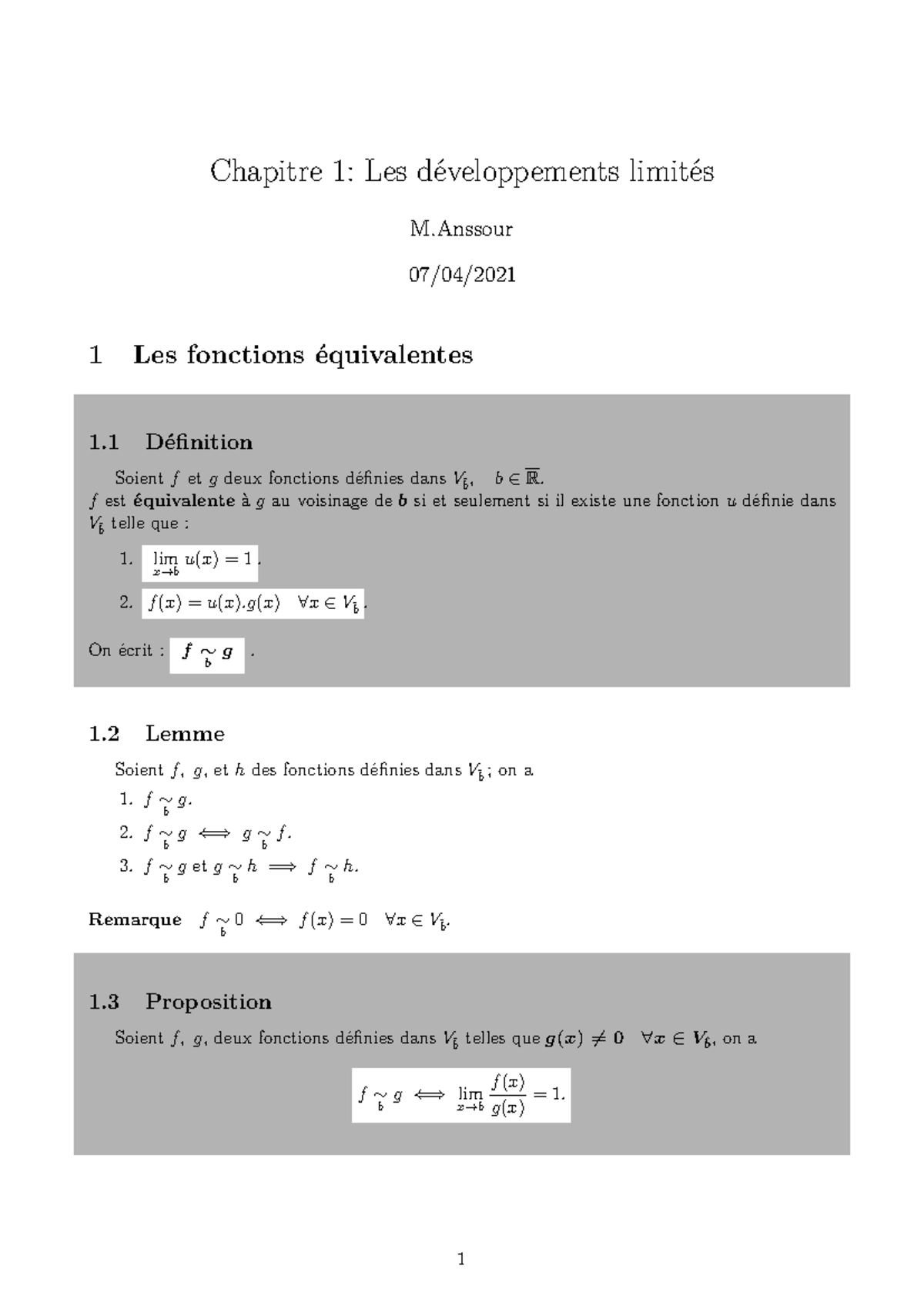 [Ens Anssour] DL - limited development / developemnt limitee - Chapitre ...