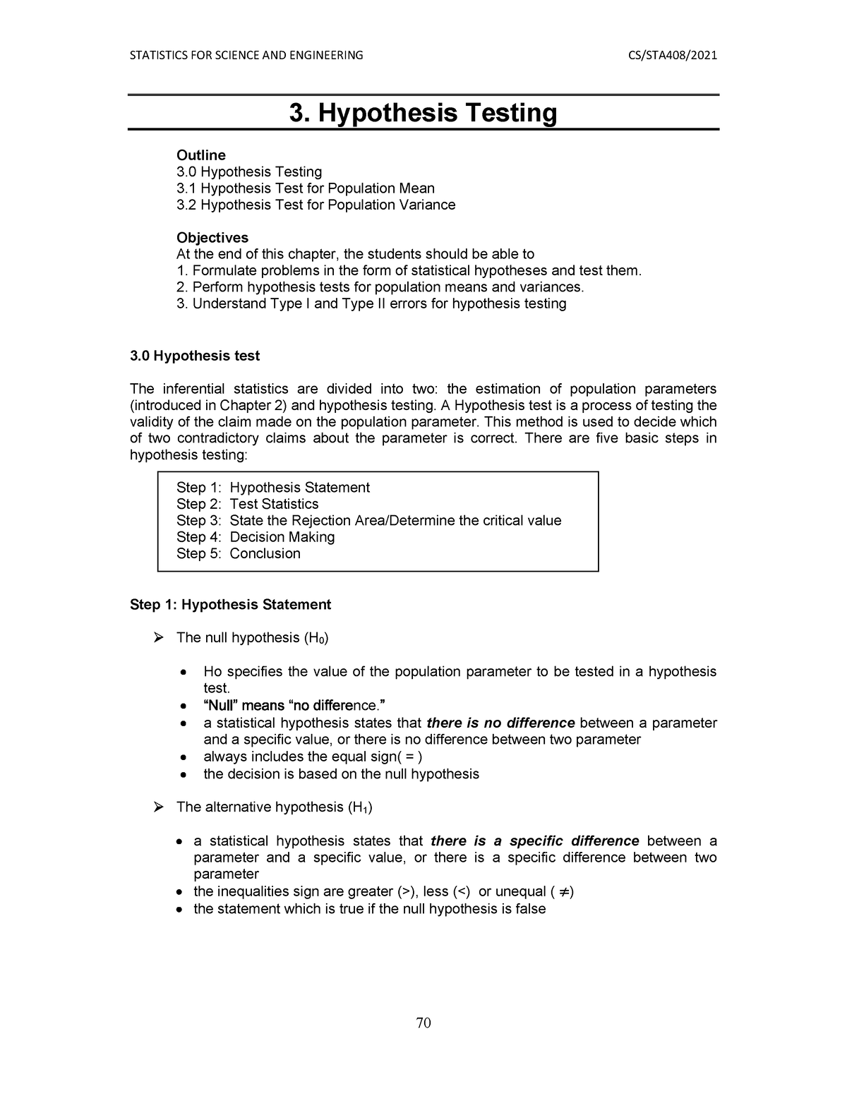 3 hypothesis tests