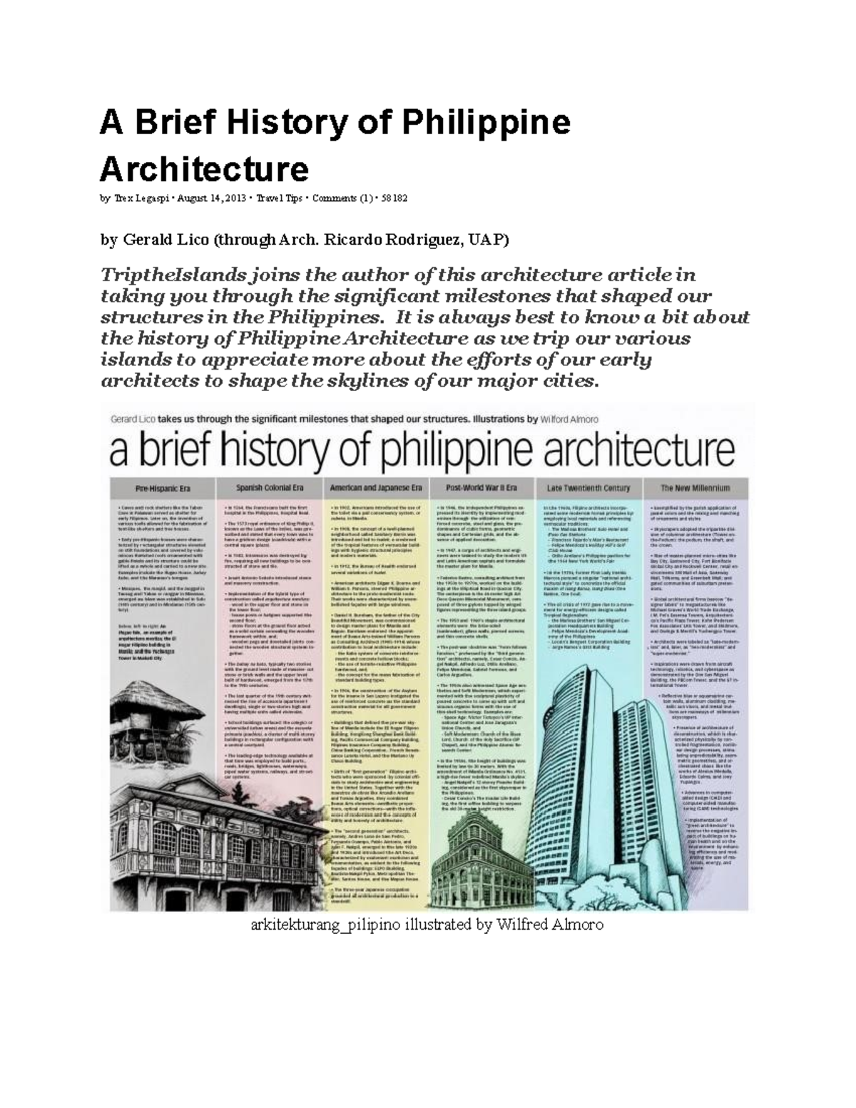 Art History Of Philippines - A Brief History Of Philippine Architecture ...