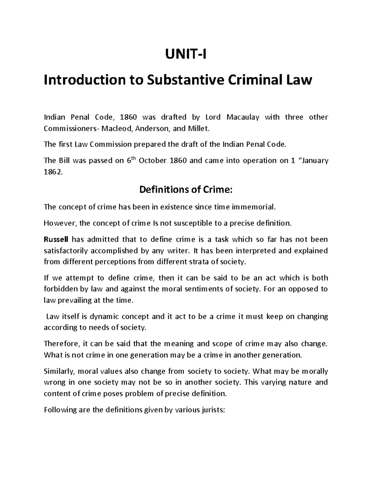 unit-i-ipc-memorial-unit-i-introduction-to-substantive-criminal-law