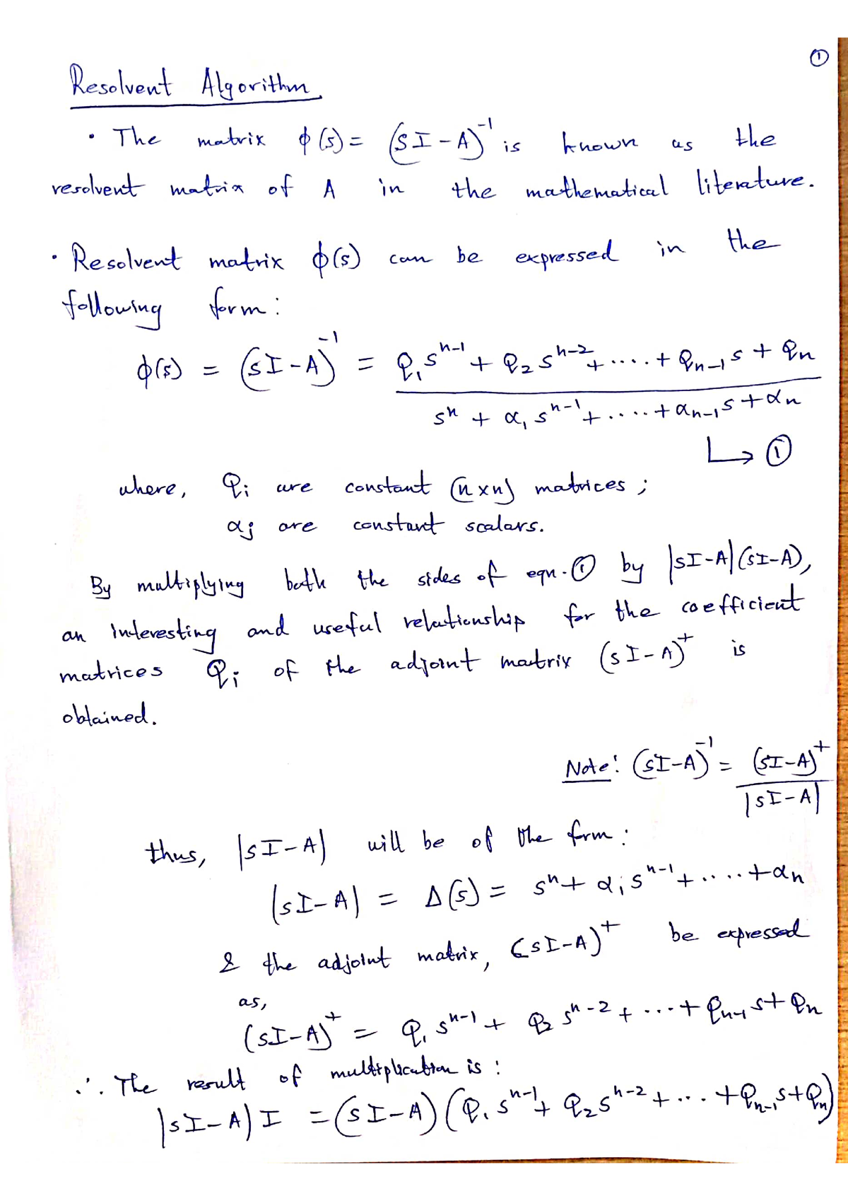 Lecture Notes 06 - Advanced Control Systems - Studocu