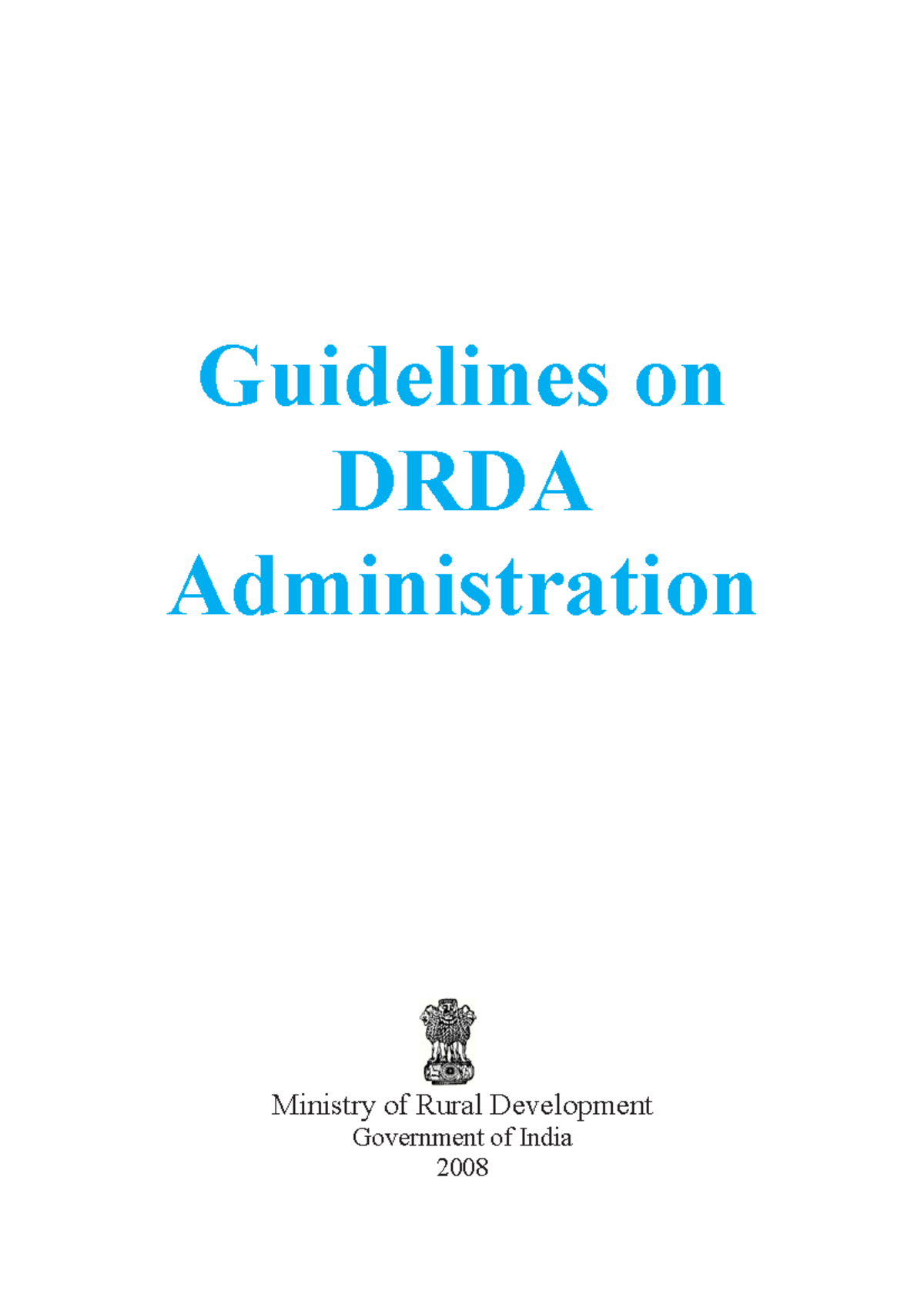 DRDA Guidelines for research proposal - Guidelines on DRDA ...