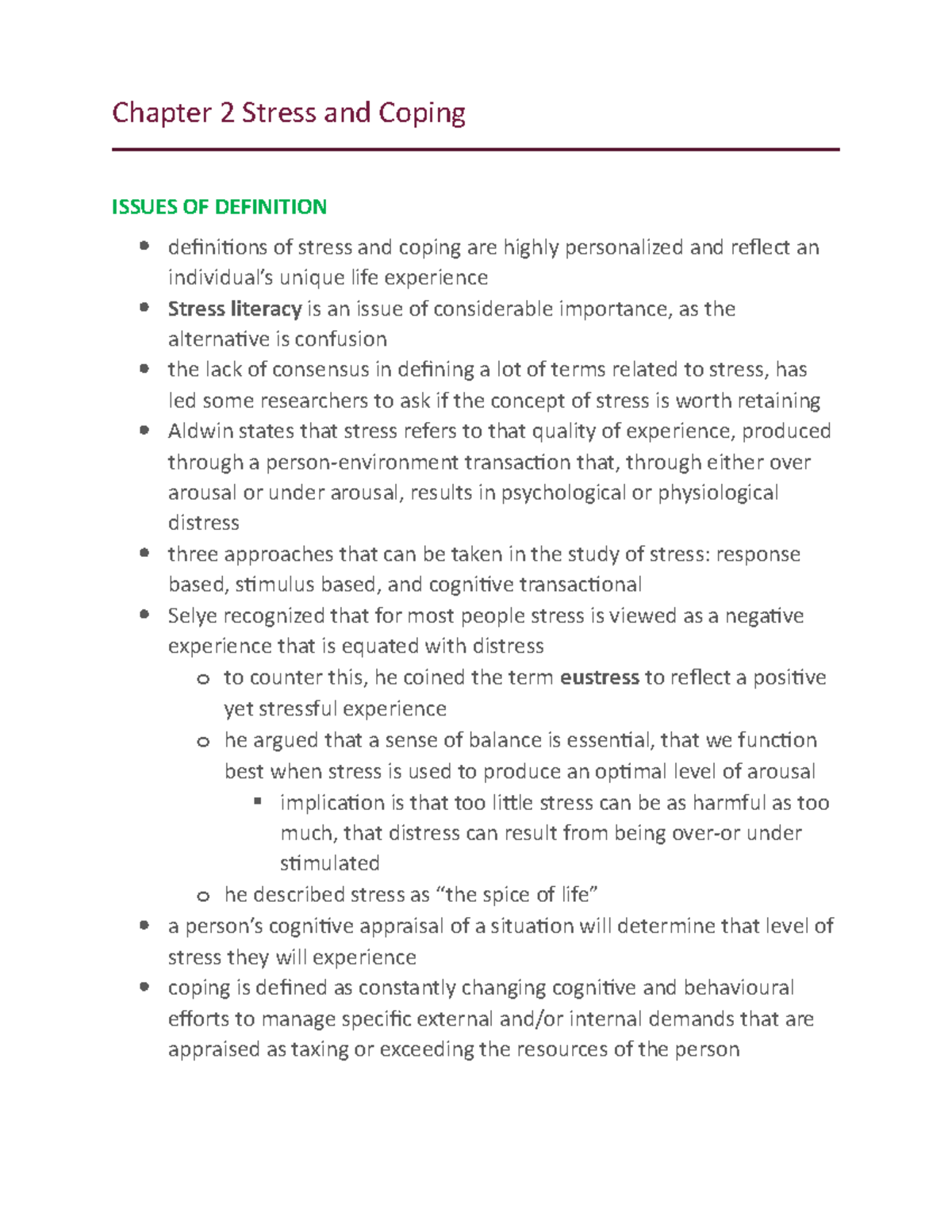 2036-chapter-2-stress-and-coping-chapter-2-stress-and-coping-issues