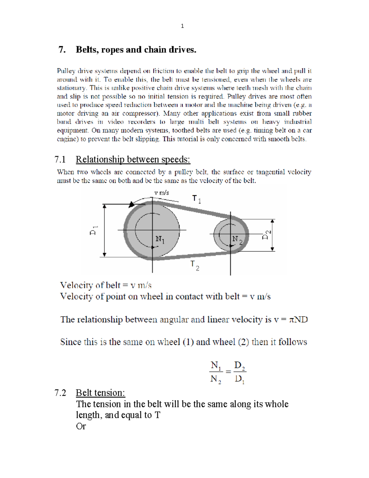 Belts, ropes and chain drives Warning TT undefined function 32 7