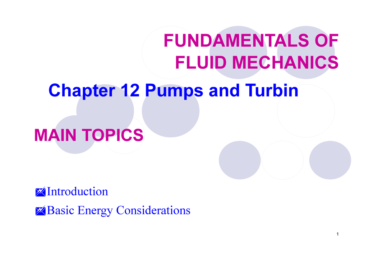 Fundamentals OF Fluid - BY SARIKA MAM - FUNDAMENTALS OF FLUID MECHANICS ...