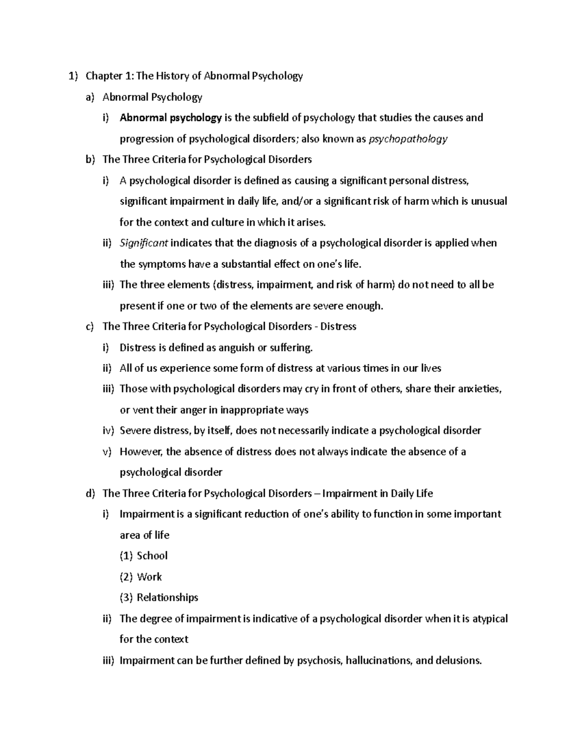 Chapter 1: History of Abnormal Psychology - Chapter 1: The History of ...