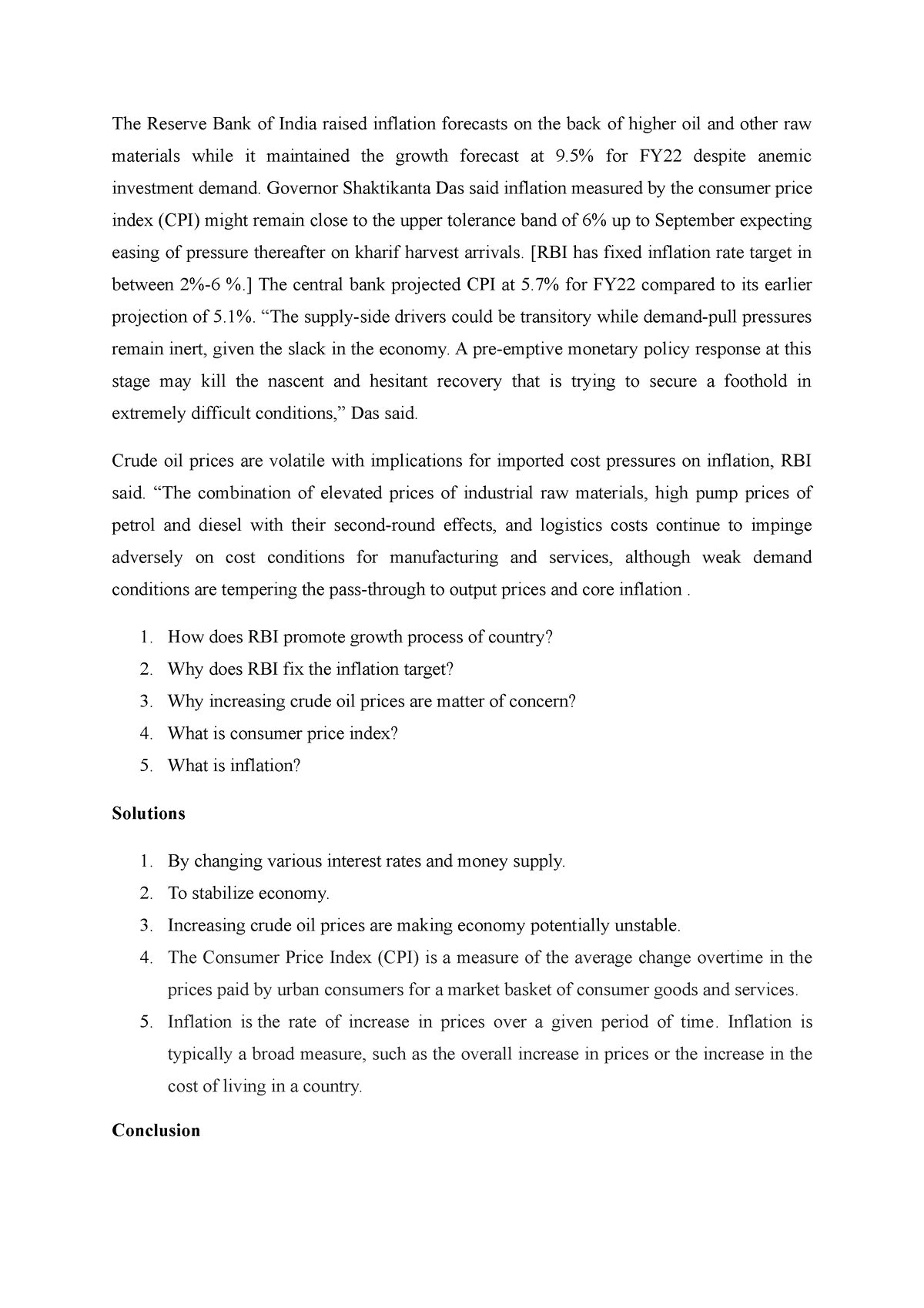 case study on reserve bank of india