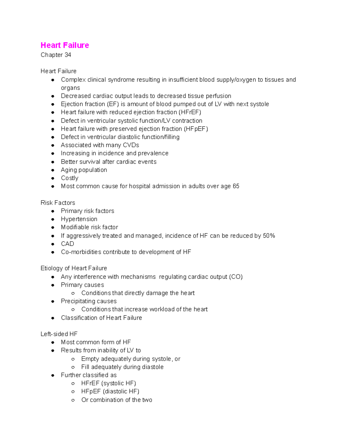 Heart Failure, dysrhythmias, and vascular disorders - Heart Failure ...