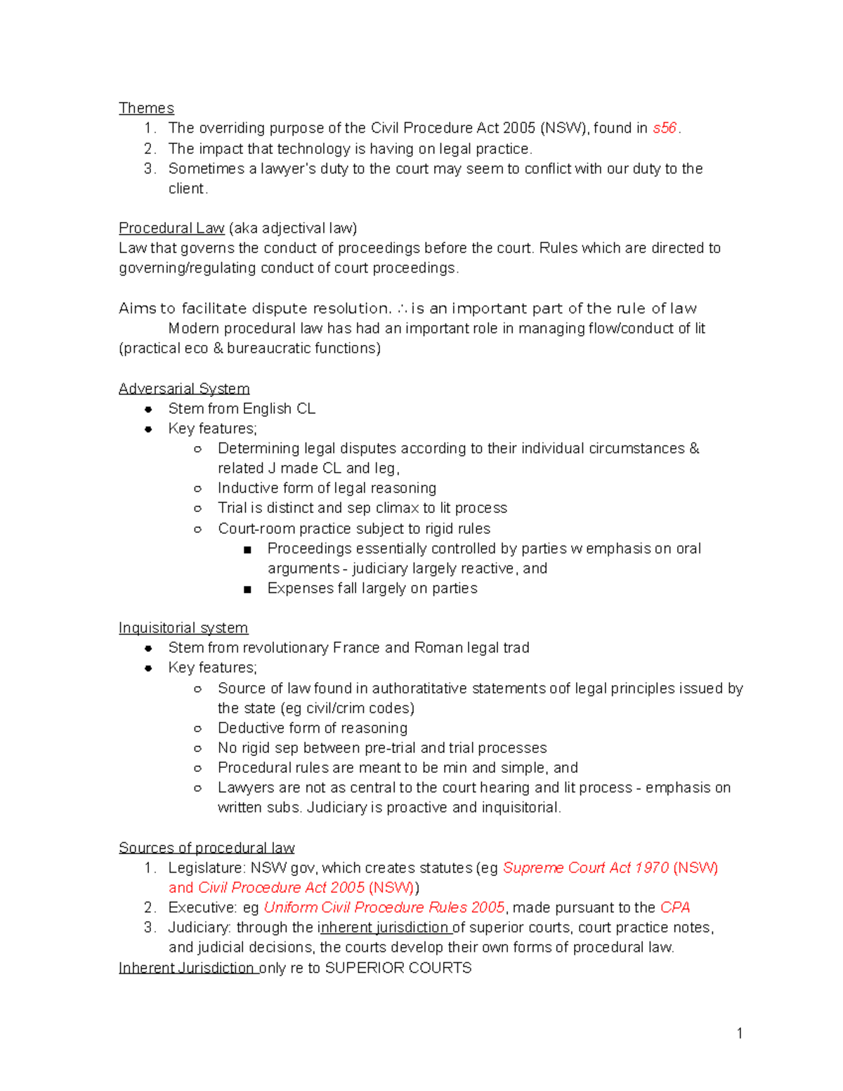 Civil Practice Exam Notes Themes 1 The Overriding Purpose Of The 