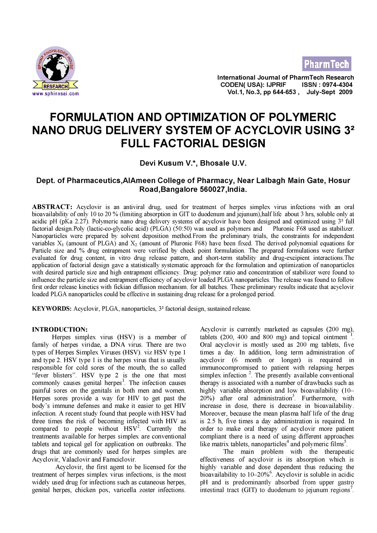 full factorial design research paper