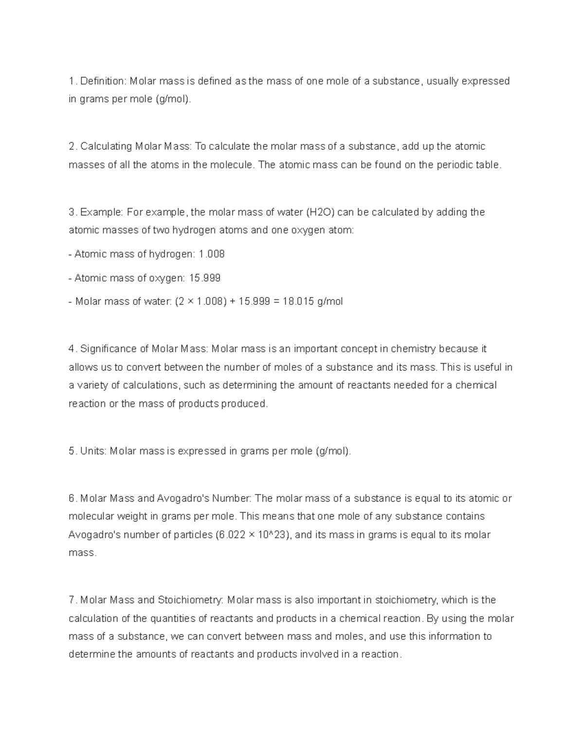 molar-mass-study-guide-definition-molar-mass-is-defined-as-the-mass