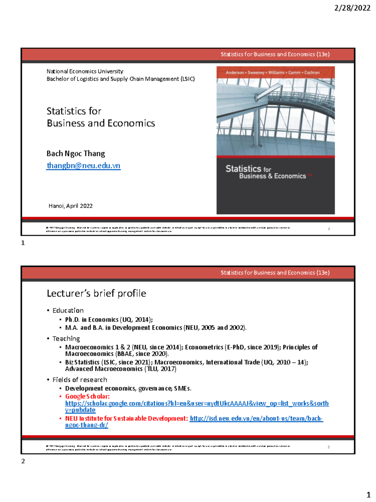 Chapter 1 Data And Statistics 2017 Cengage Learning May Not Be Chapter 1 Data And Statistics 2017 Cengage Learning May Not Be