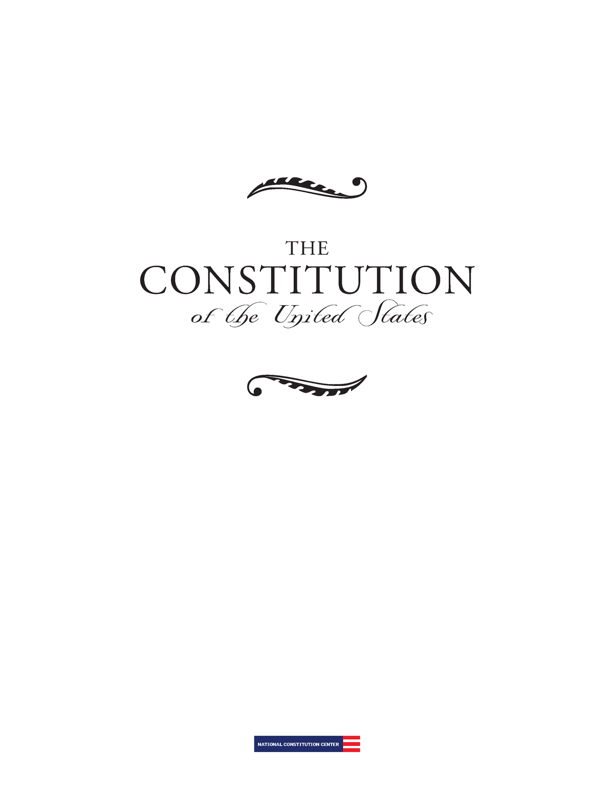 Constitution - THE฀ CONSTITUTION Of฀the฀United฀States฀ NATIONAL ...