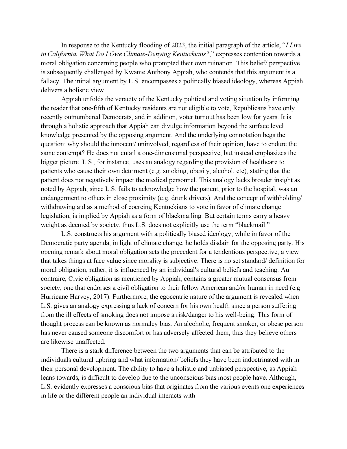 university of kentucky honors college essay