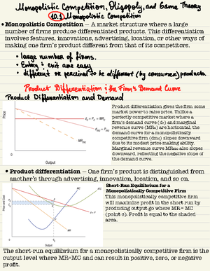 Micro 03-28 - Lecture Notes on Perfect Competition - Chapter 8 ...