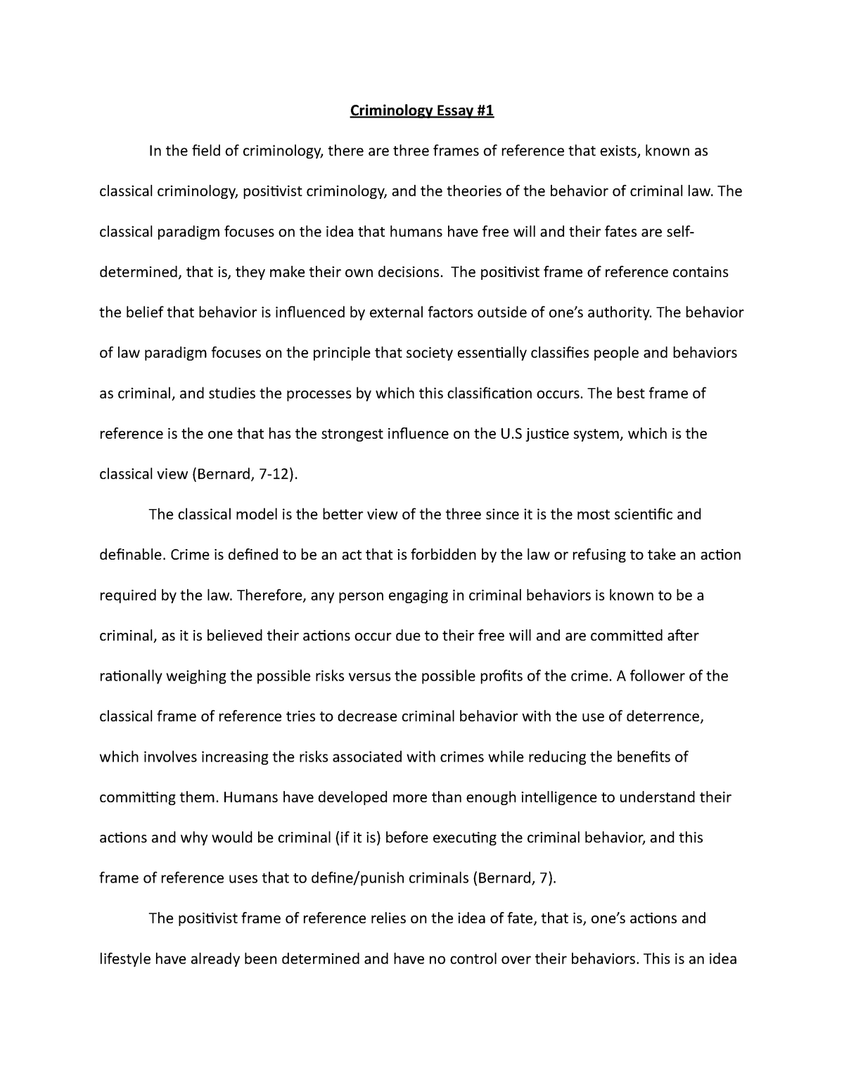 thesis about criminology pdf