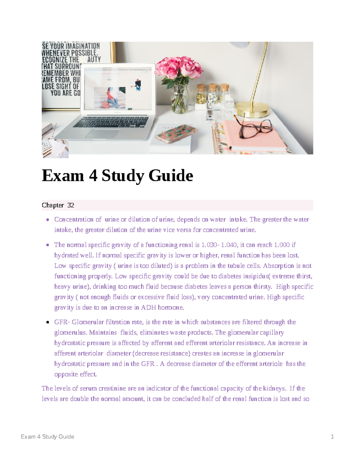 Exam 4 Study Guide - RNSG 1311 - Studocu