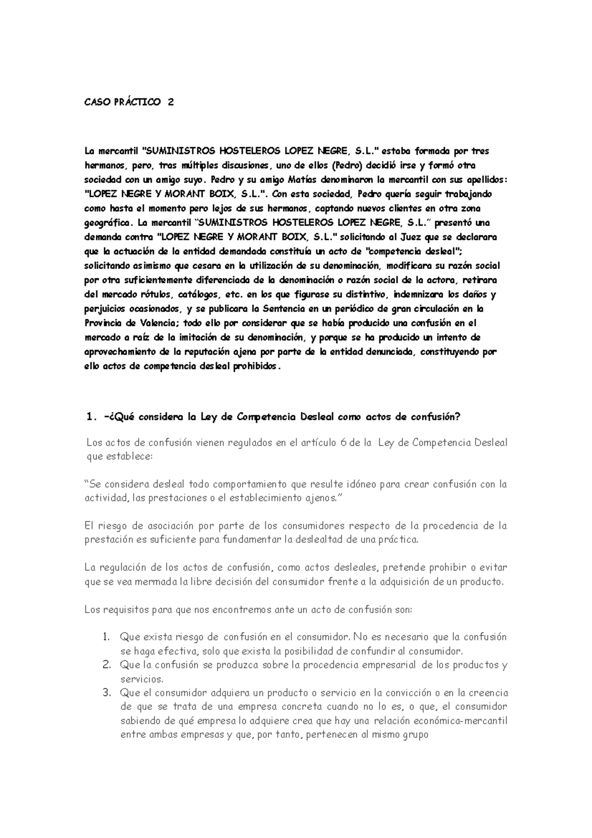 CASO PR+ü Ctico 2 - CASO PRÁCTICO 2 La Mercantil "SUMINISTROS ...