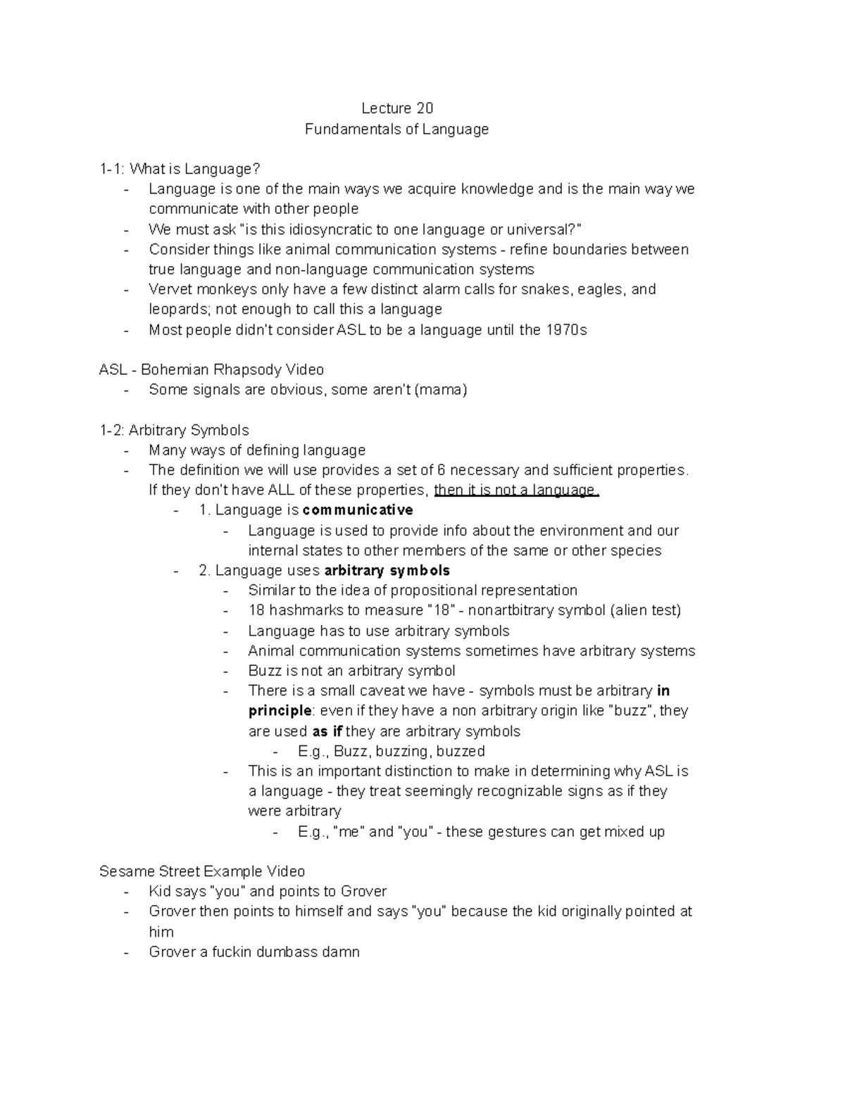 Psc 100 Notes for Midterm 5 (lecture 20) - Lecture 20 Fundamentals of ...