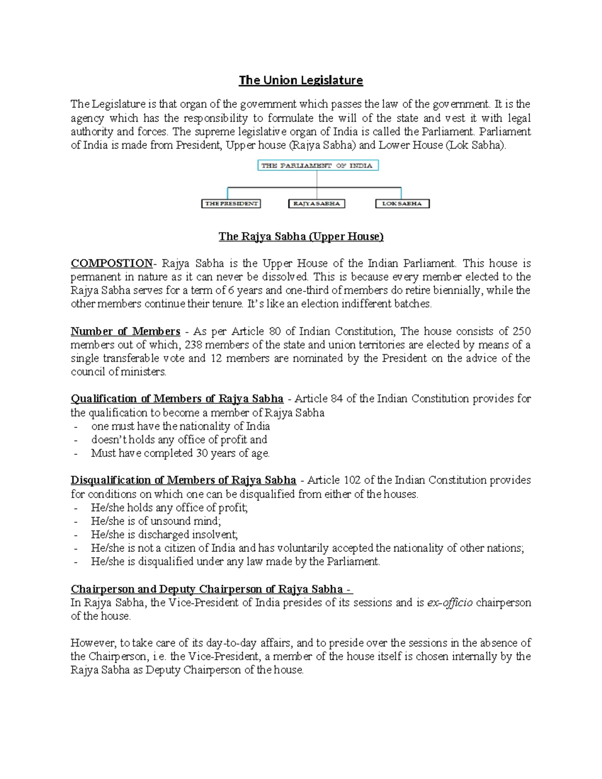 Constitutional Law II - its good notes for students - The Union ...