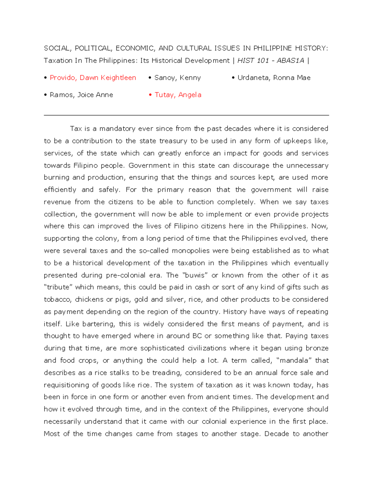 research paper about taxation in the philippines pdf