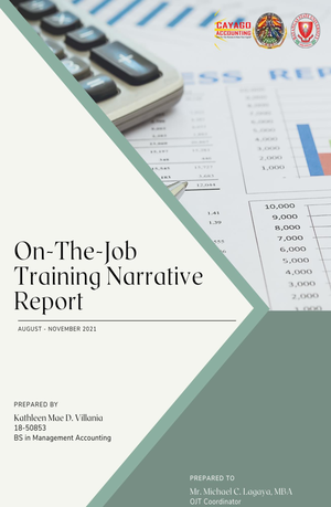 OJT Narrative Report