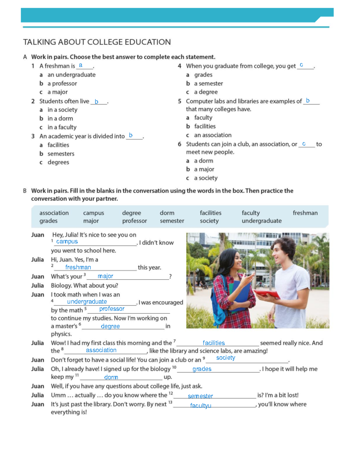 BUS 2.0 Level 4 Lesson Plan 11 Handout 1 - Ingles general IV - Studocu