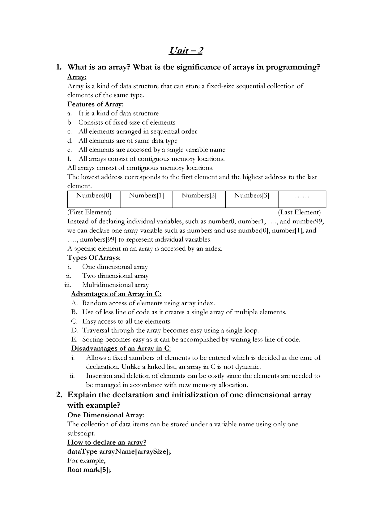 arrays-and-its-programs-unit-2-1-what-is-an-array-what-is-the