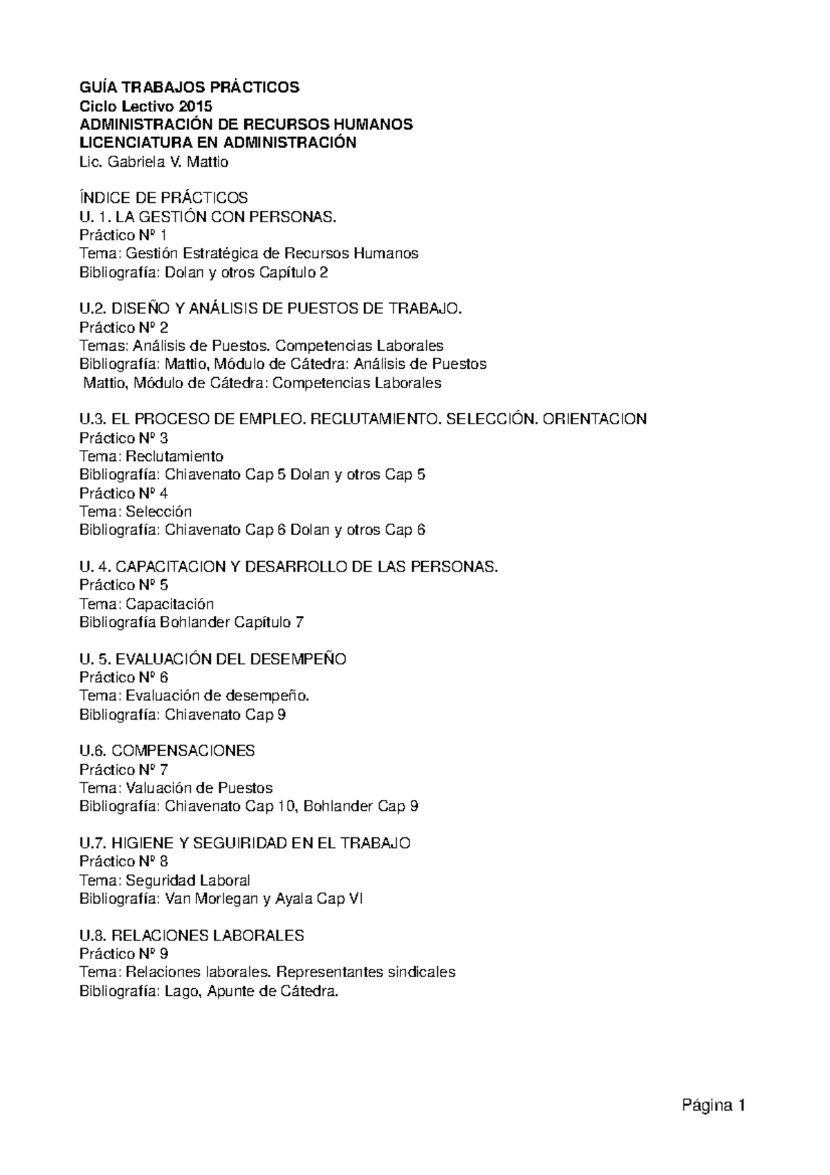 Rr Hh Guia De Trabajos Practicos Administracion De Recursos Humanos Studocu