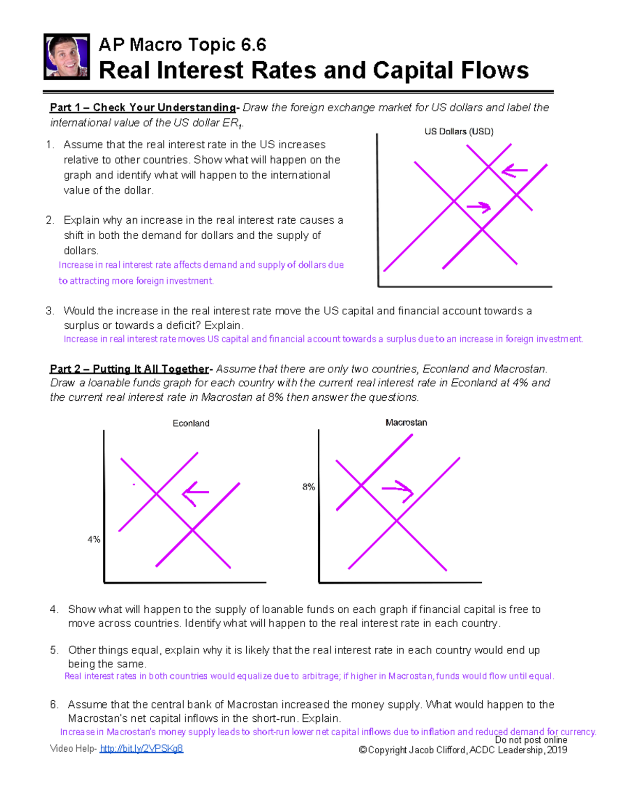 Macro Worksheet 6.6 - AP Macro Topic 6. Real Interest Rates and Capital ...