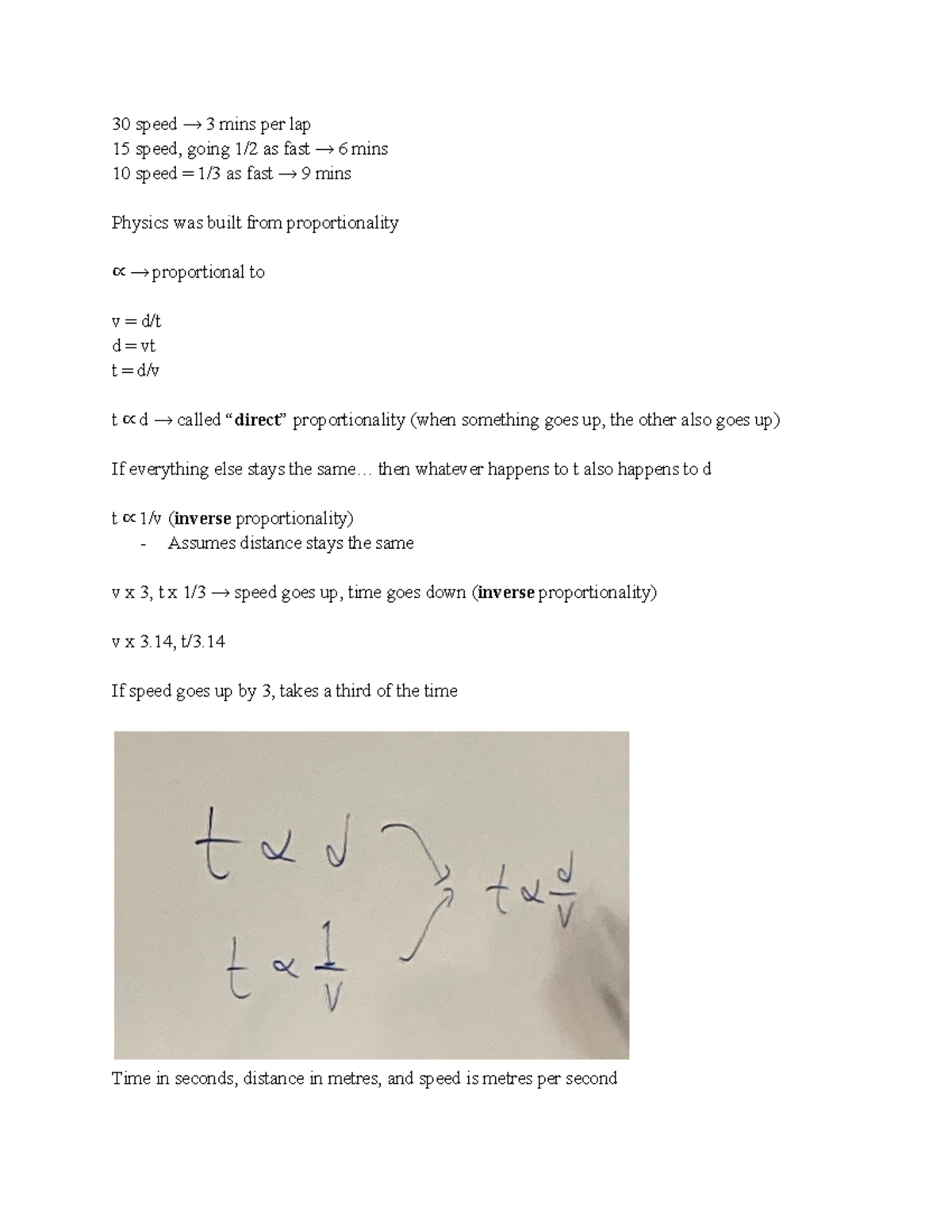 Proportionality in Physics: Understanding Speed, Time, and Distance ...
