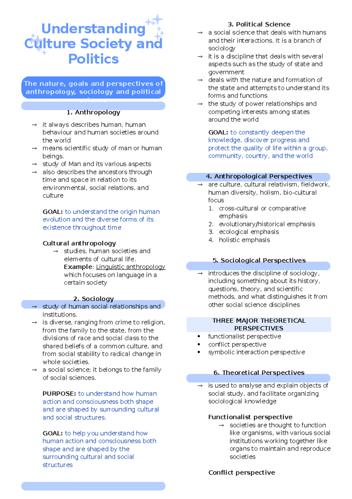 UCSP quarter 1 notes - Abcdsfkdjf sak$bd - Understanding Culture ...