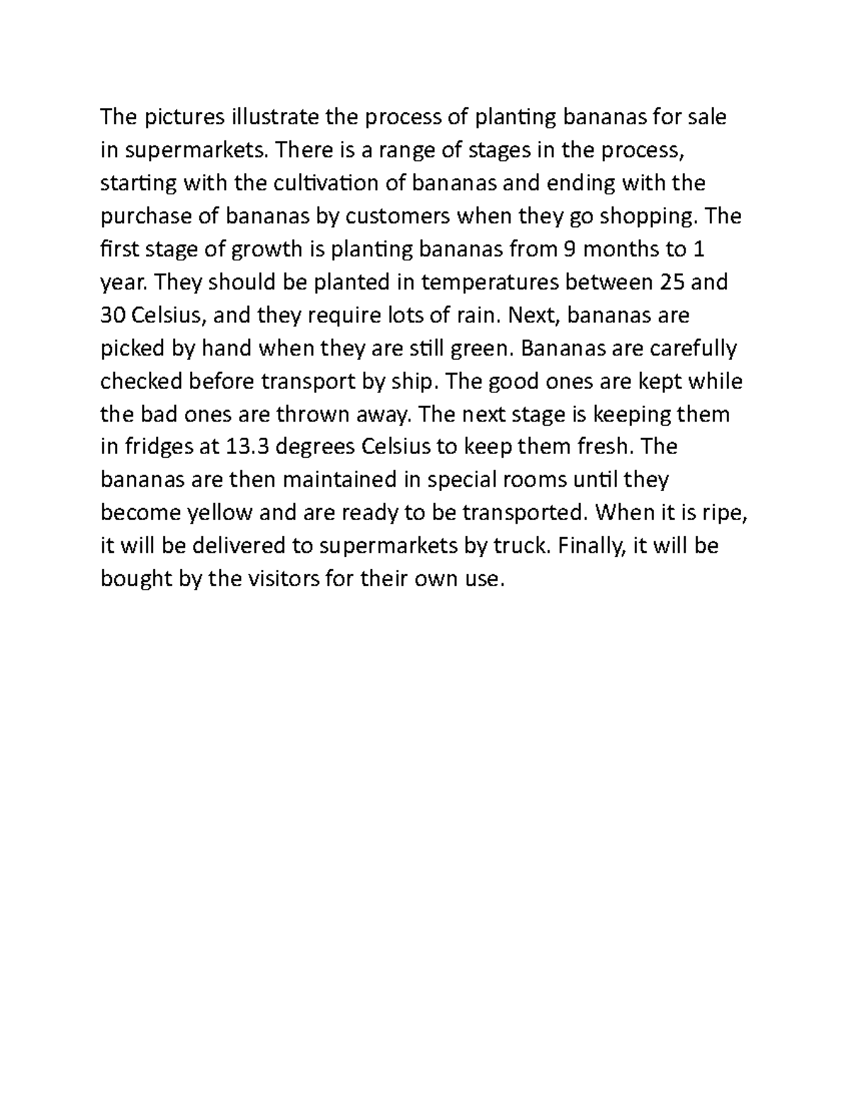 Growing bananas it is help you good in writing it available for