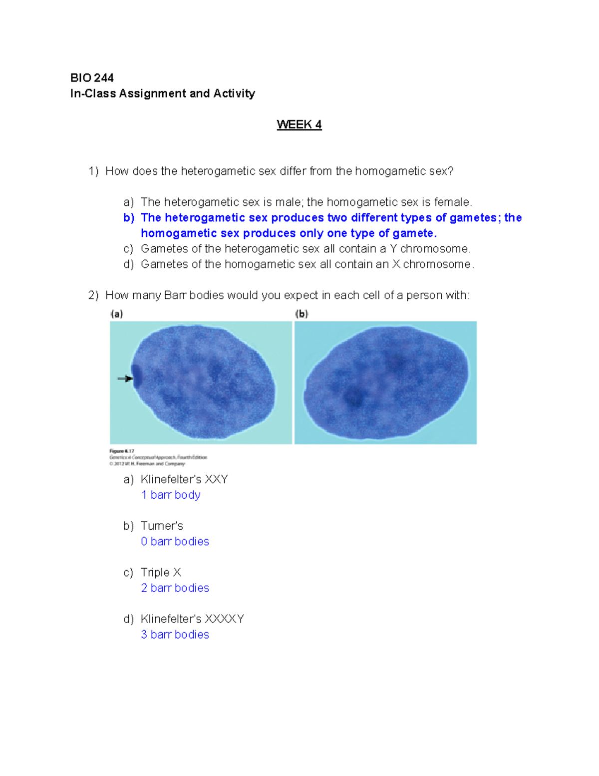 Week 4 BIO 244 In Class Activities - BIO 244 In-Class Assignment And ...