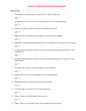 CVP - PRACTICE HANDOUT - MANAGEMENT ACCOUNTING COST-VOLUME- PROFIT (CVP ...