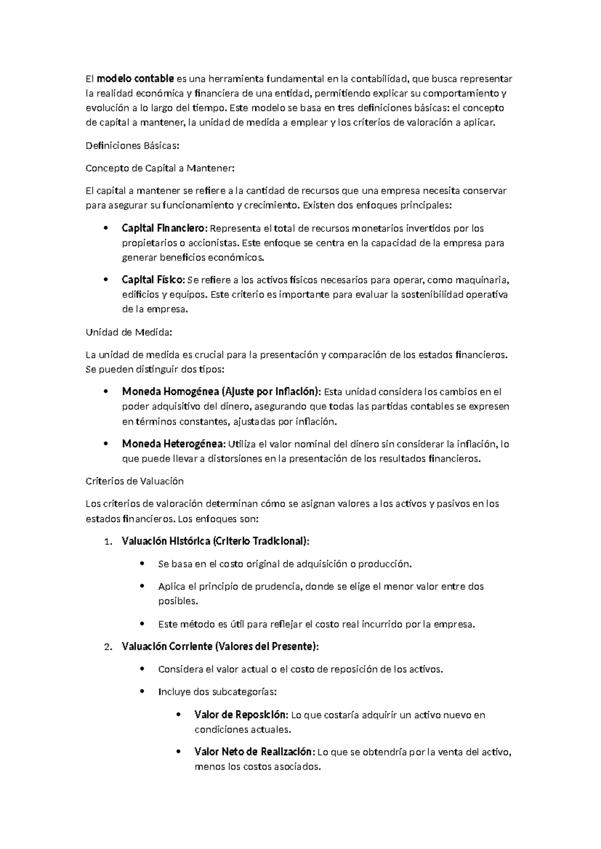 Resumen contabilidad segunda parte de la materia - El modelo contable ...