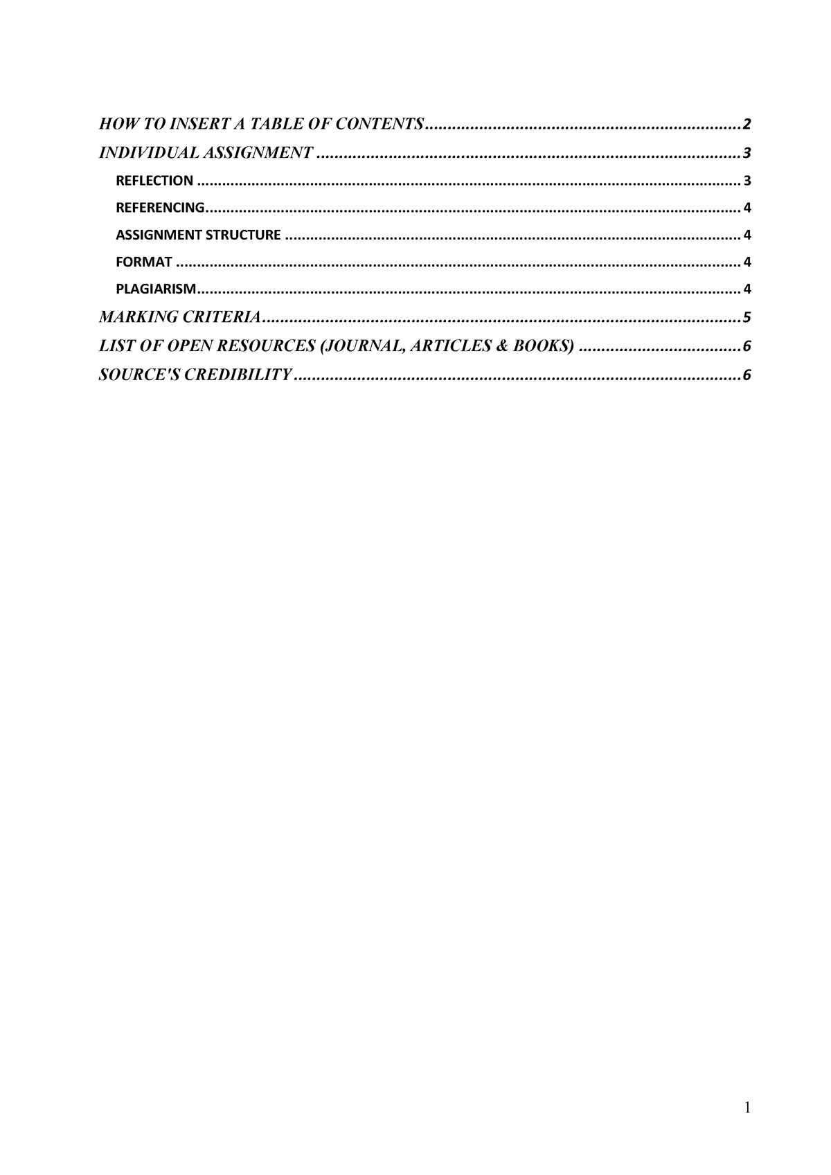 MGT 103 Individual Assigment Guidelines - Summer 2022 - HOW TO INSERT A ...