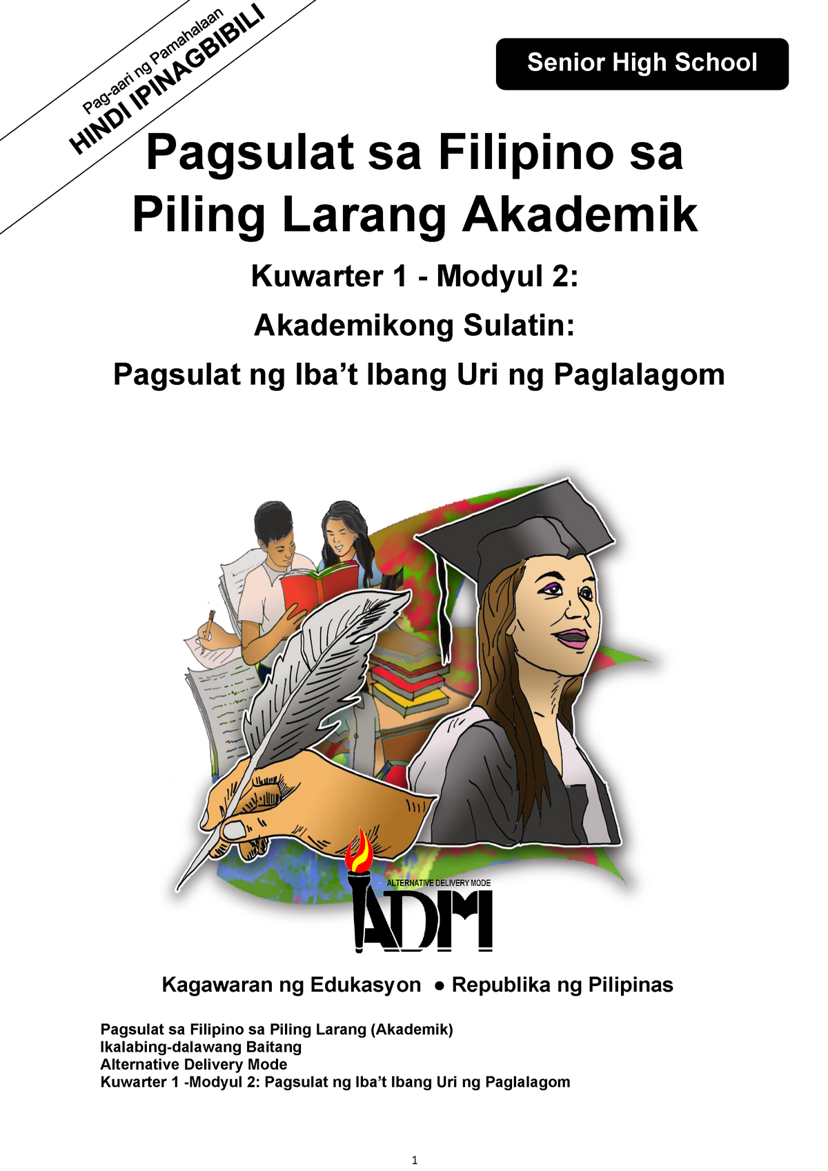 Piling Larang Akademik 12 Q1 Mod2 Akademikong Sulatin Pagsulat Ng Ibat Ibang Uri Ng Paglalagom 6774