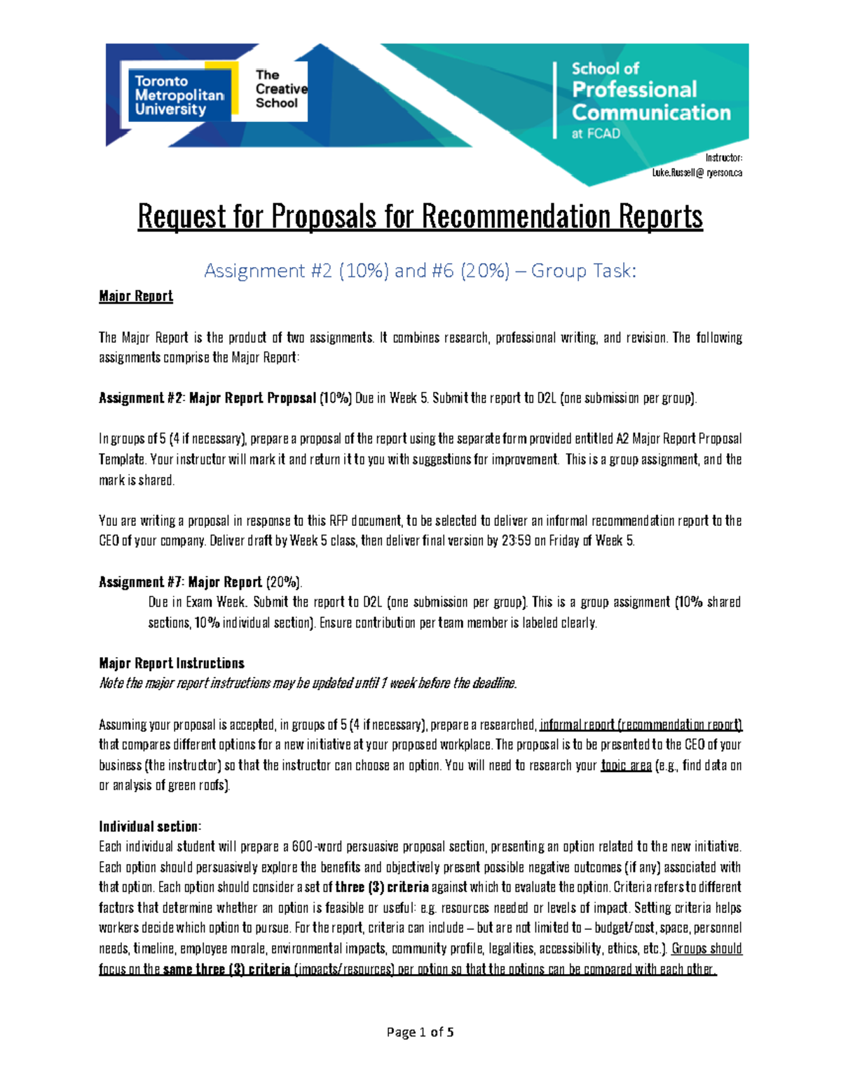 A2 and A7-279Proposal And Report- 2022FA - Luke@ ryerson Request for ...