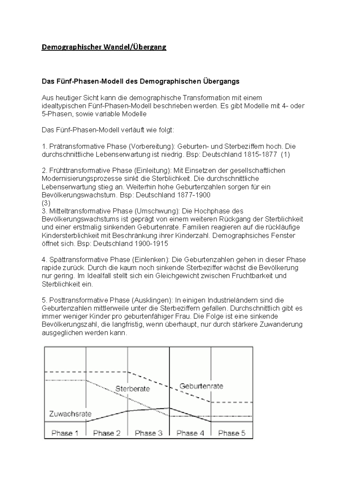 02 Demographischer Wandel Und Übergang - Demographischer Wandel ...