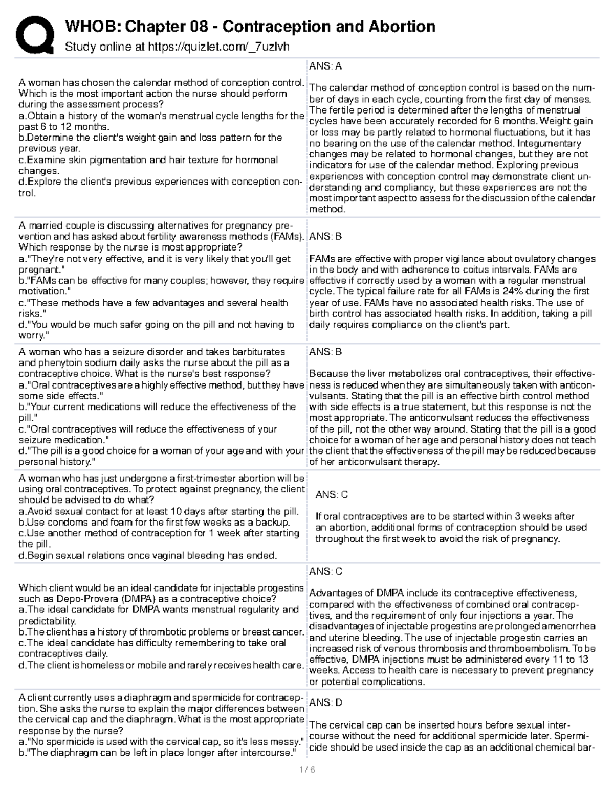 Conception and abortion Study online at quizlet/_7uzlvh A woman has