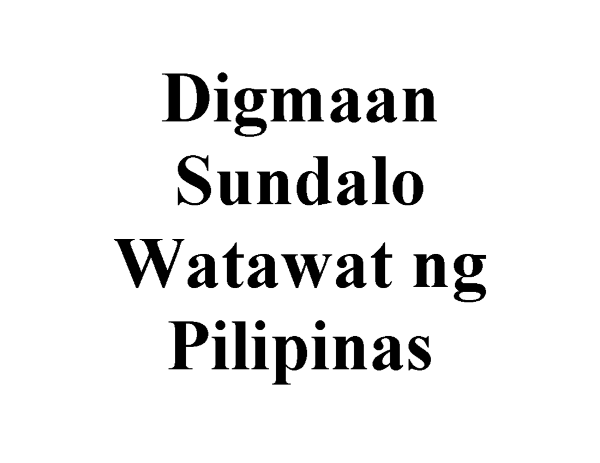 Print Digmaan - BSED Social Studies - Digmaan Sundalo Watawat ng ...