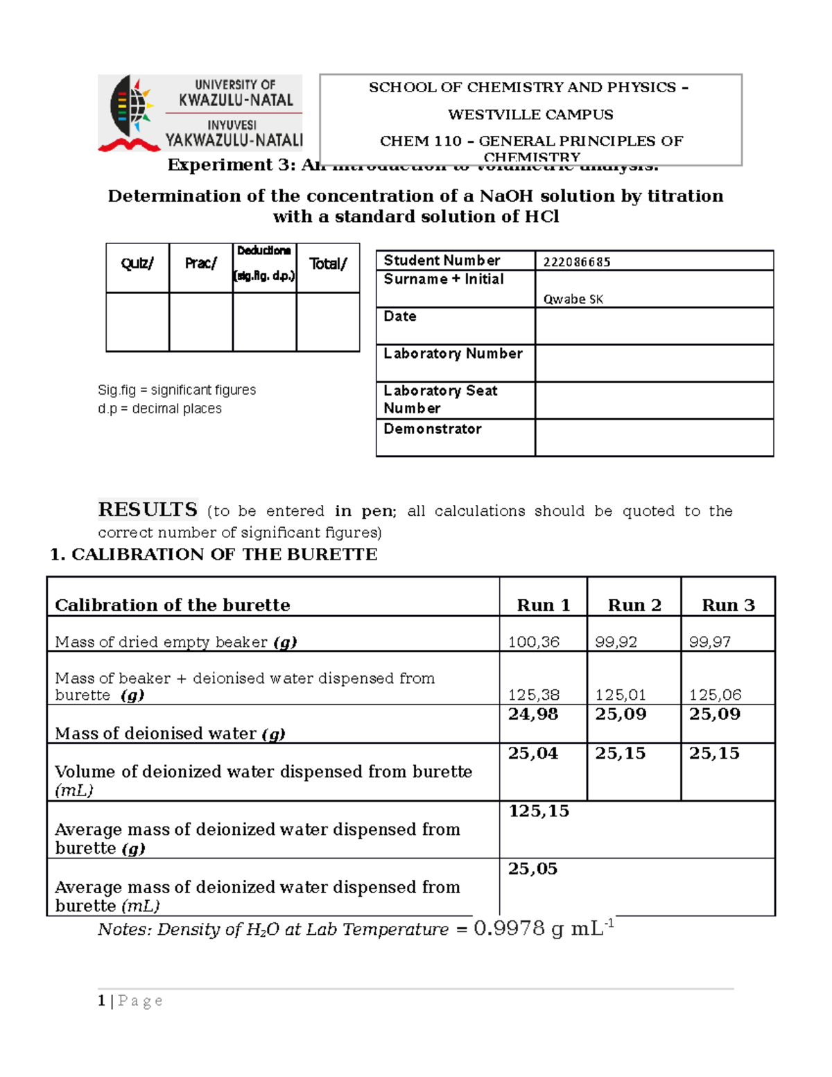 On Line Experiment 3 - Report Sheet - Experiment 3: An Introduction To ...