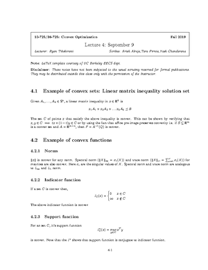 Convex-opt-scribed - Convexity II: Optimization Basics - 10-725/36-725 ...