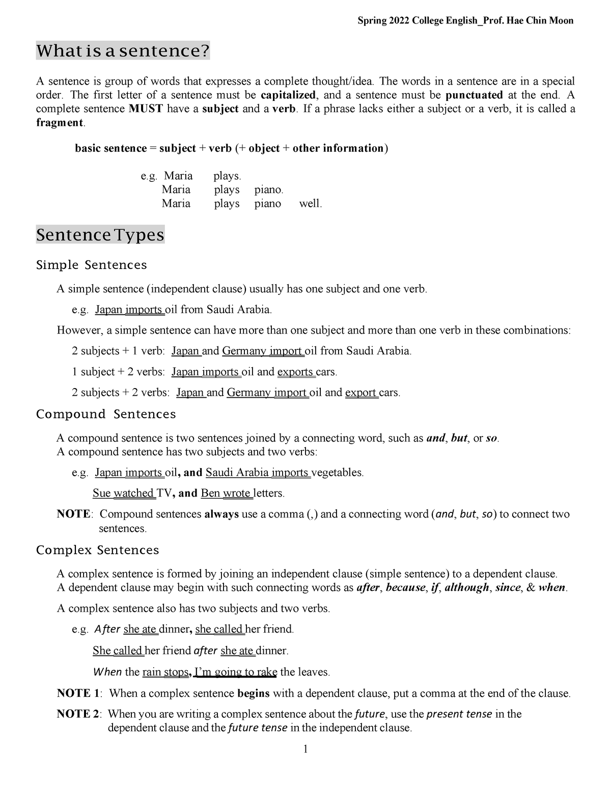 Paragraph Writing Skills What Is A Sentence A Sentence Is Group Of 